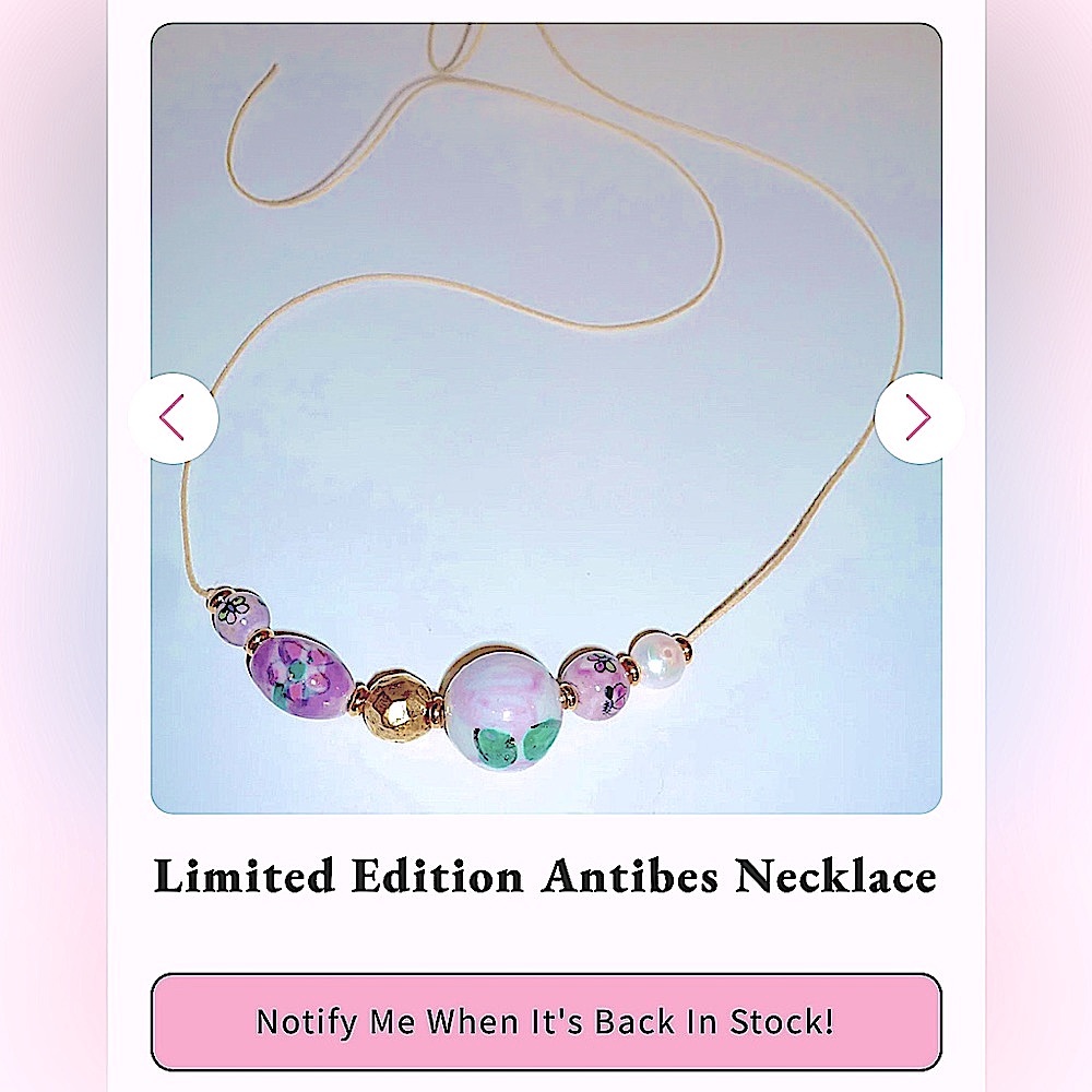 Antibes Necklace NEW real Freshwater pearl choker Frasier Sterling necklace
